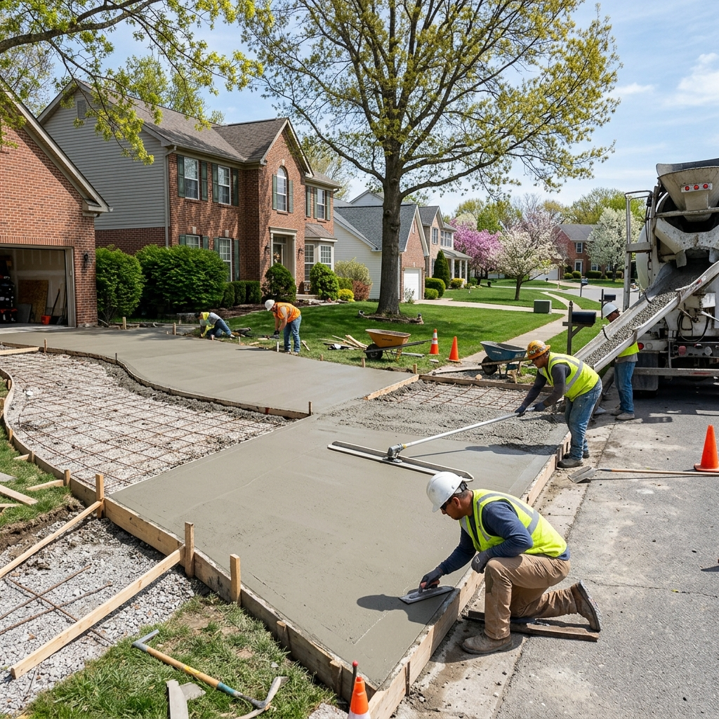 Concrete Driveway Replacement Spring Hill