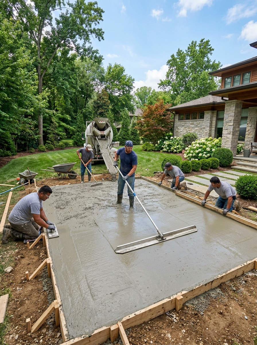 Concrete Slab Installations in Brentwood TN