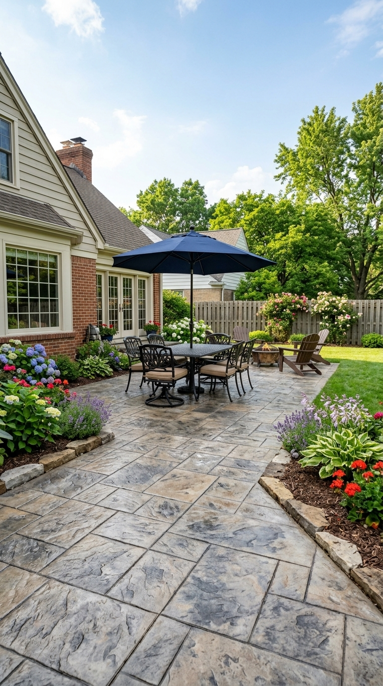 stamped concrete patio Franklin TN