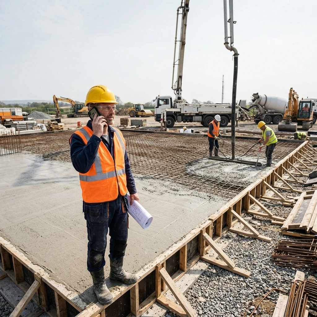 commercial concrete slab installation columbia tn