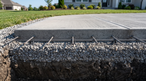  Concrete driveway installation in Williamson County