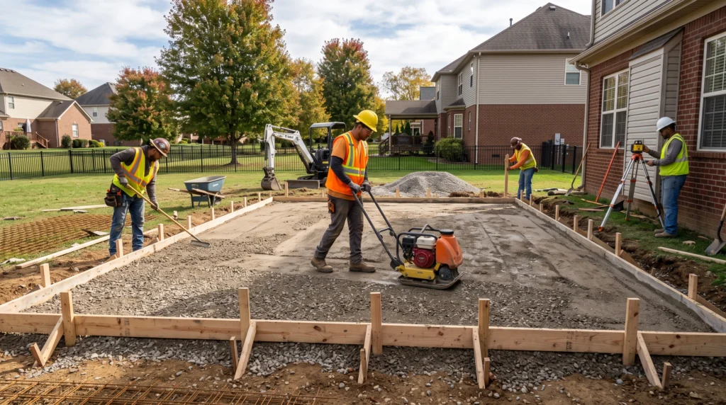 Concrete Patio Installation